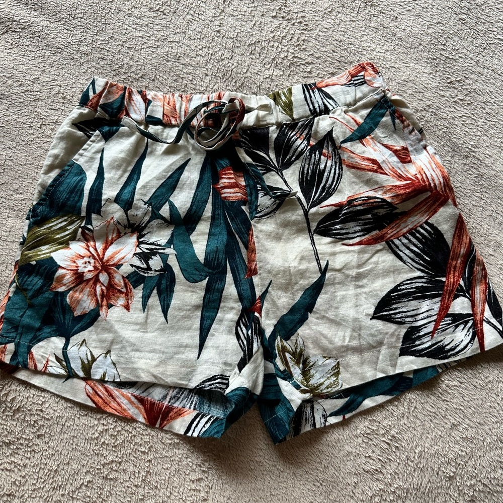 100% linen shorts XS
